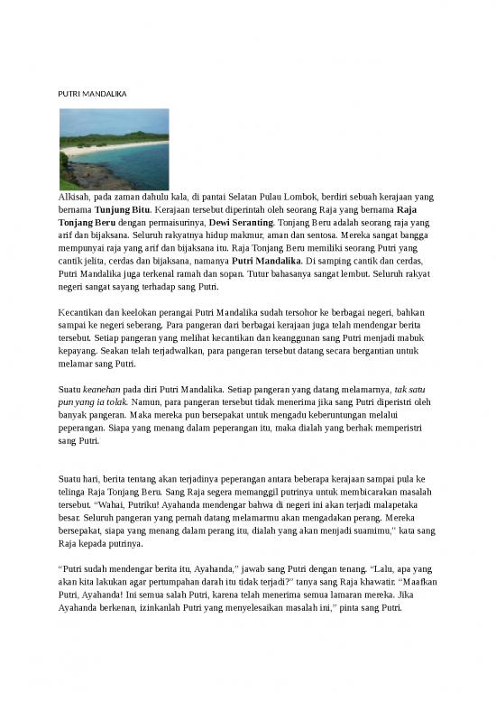 picture_Putri Mandalika | Cerita Anak